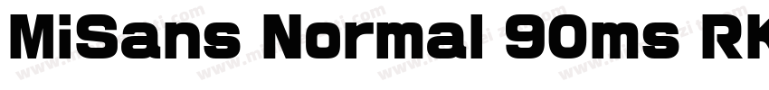 MiSans Normal 90ms RKSJ H字体转换